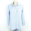 TOMMY HILFIGER Bluse Hemd Kariert Hellblau Weiß Gr. US 8 DE 38 M