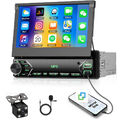 7" Autoradio 1Din Apple Carplay/Android Auto Navi Touchscreen USB BT FM + Kamera