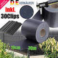 PVC Sichtschutz Streifen Rolle 70m Blende Folie Doppelstabmatten Garten Zaun DE