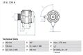 BOSCH 0 986 040 360 Lichtmaschine Generator 120A 14V