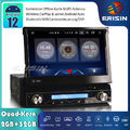 Abnehmbare 1 Din Android 12 Autoradio GPS DAB+CarPlay WiFi OBD DSP SWC Bluetooth