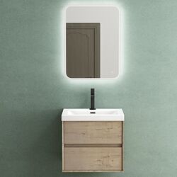 Waschtisch mit Unterschrank Badmöbel Set Mineralguss Waschbecken Hängend Rimo✅✅✅ 10-JAHRE NACHKAUF GARANTIE⭐⭐Größe:600/765/1000mm