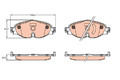 Bremsbelag Satz Bremsscheibe Scheibenbremse TRW Vorne für Audi 2012-> Gdb2143
