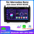 6+128G Carplay Autoradio Für Mercedes-Benz A/B Klasse/Vito W169 W639 W245 GPS 4G