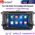 Android13 DAB+ Autoradio GPS DVD 64G Für VW Passat Polo Golf 5/6 Tiguan Eos Seat