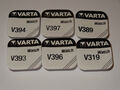 Varta 319 389 393 394 396 397 Uhren Batterie Knopfzellen 