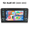 4+64GB Für AUDI A3 8P 2003-2012 Android 13 Autoradio Apple Carplay GPS Navi WIFI