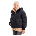 Levi's Damen Baby Bubble Puffer Kapuzen Jacket Hooded Jacke Polyamid Schwarz XS