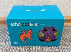 Amazon Echo Dot 5 Gen Alexa Kids Kinder Smarter Lautsprecher 2022 Drachen Design