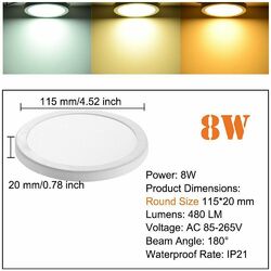 50X 6W 8W 15W 20W Ultraslim LED Panel Einbaustrahler Einbauleuchte Deckenleuchte