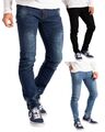 Herren Slim Fit Jeanshose Stretch Designer Hose Super Flex Denim Pants