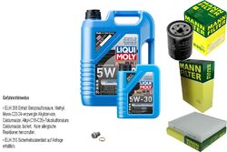 MANN Inspektionspaket 6 L LIQUI MOLY Longtime High Tech 5W-30 für Suzuki Vitara