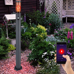 Außenstehleuchte Gartenlampe Wegelampe dimmbar Smart LED Bewegungsmelder Alexa
