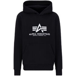 Alpha Industries Basic Hoody Carbon Schwarz/Silber Kapuzenpullover Sweatshirt 