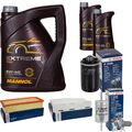 BOSCH Inspektionspaket 7 L MANNOL Extreme 5W-40 für Audi A3 1.8 TFSI 2.0