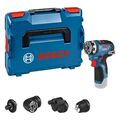 Bosch 12V FlexiClick System Akku-Bohrschrauber GSR 12V-35 FC inkl. 4 Aufsätze