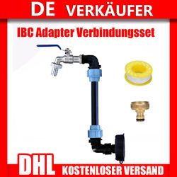 IBC Adapter Verbindungsset für 2-3 Tanks Nebeneinander Schwanenhals Auslauf DHL