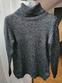 Damen Pullover mit Wolle, Grau/Silber, Gr. 38, MORE & MORE, sehr guter Zustand