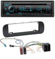 Kenwood Bluetooth DAB CD MP3 USB Autoradio für Fiat Panda (ab 2012) - schwarz