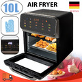 Heißluftfritteuse 10L Heißluft Fritteuse Backofen Grill XXL Airfryer 1350W NEU