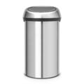 Brabantia Touch Bin, Mülleimer, Abfalleimer, Papierkorb, Deckel, Matt Steel 60 L