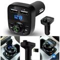 Bluetooth 5.0 Car Wireless FM Transmitter Adapter 2USB PD Charger HandsFree Best