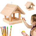 Vogelfutterhaus aus Holz Vogelfutterspender Vogelhaus Futterhaus DIY Kinder