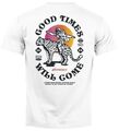 Herren T-Shirt Backprint Rücken-Aufdruck Brustlogo Space Tiger Good Times