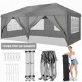 Anti-UV Pavillon 3x6m Wasserdicht Gartenzelt Faltpavillon Partyzelt Pop Up Zelt