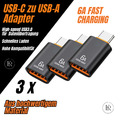 3 x USB C auf USB A Adapter SCHNELL OTG USB Ladekabel USB C Adapter Ladegerät