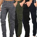 Herren Cargo Chino Stretch Hose Jogging Sweatpants Sweathose Franchi Cargo CA 01