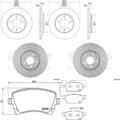 HELLA PAGID BREMSENSET VORNE + HINTEN passend für VW T5 T6 TRANSPORTER MULTIVAN