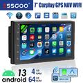 Doppel 2 DIN Android 13 4+64G Carplay Autoradio GPS NAVI Bluetooth WiFi RDS USB