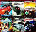 PS2 3 NEED FOR SPEED GAMES: CARBON, MOST WANTED, PRO STREET, UNDERCOVER,UNDERGR