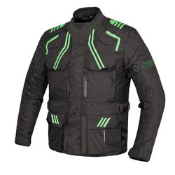 Motorradjacke Bikerjacke Herren Touring Jacke Roller Wasserdicht Textil Schwarz