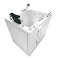 AcquaVapore Senioren Whirlpool Sitzwanne Badewanne mit Tür Pool S02WP-C 100x78cm