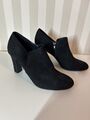 Graceland schwarze hohe Schuhe Gr. 41 Stiefelette Absatz