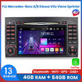 Carplay Autoradio 4+64G DVD GPS Für Mercedes-Benz A/B Klasse Vito Viano Sprinter