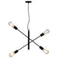 Deckenleuchte mit Glühlampen 2 W Schwarz E27 V5E1