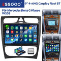 64G Android 13 Apple Carplay Autoradio Für Mercedes Benz CLK W209 C-Klasse W203