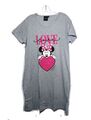 NACHTHEMD big Shirt  Gr 44-46 Disney Minnie hell grau pink love Herz 44 46