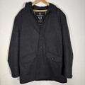 Howick VI Herren Größe XL schwarz/dunkelgrau Wollmischung Smart Heavy Mantel Jacke