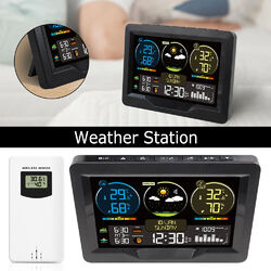 Digitaler Wetterstation mit Farbdisplay mit Außensensor Funkwetterstation