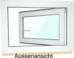 Kellerfenster Kunststoff Fenster Dreh Kipp 2/3 Fach verglast weiß oder Anthrazit