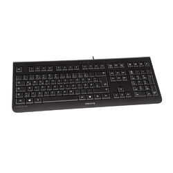 CHERRY KC 1000 Tastatur Schwarz ultraflach, USB, kabelgebunden, Office KeyboardCHERRY / JK-0800DE-2