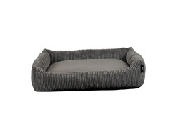 SILVIO design Tierbett »Coon«, mit Cordstoff (grau) - B-Ware neuwertig