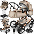 RETOURE 3 in 1 Kombi-Kinderwagen Buggy Reisebuggy inkl. Auto- Babyschale Faltbar