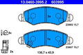 Bremsbeläge 13.0460-3995.2 ATE für OPEL SUZUKI SUBARU