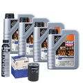 Motoröl 5W30 LIQUI MOLY Leichtlauf Special Tec Ll 4L+MAHLE Ölfilter +Cera Tec