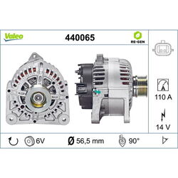 VALEO Lichtmaschine Generator LiMa ohne Pfand VALEO RE-GEN AT 440065